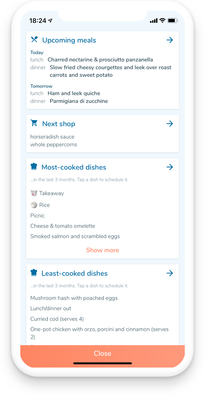 Dashboard landing design